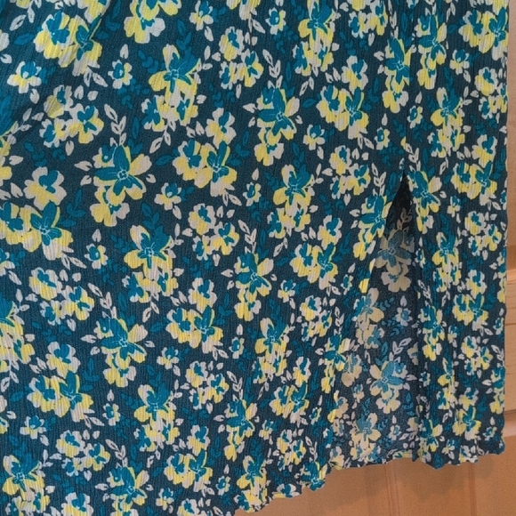Market & Spruce Blue and Yellow Patterned Dress - Picture 4 of 7